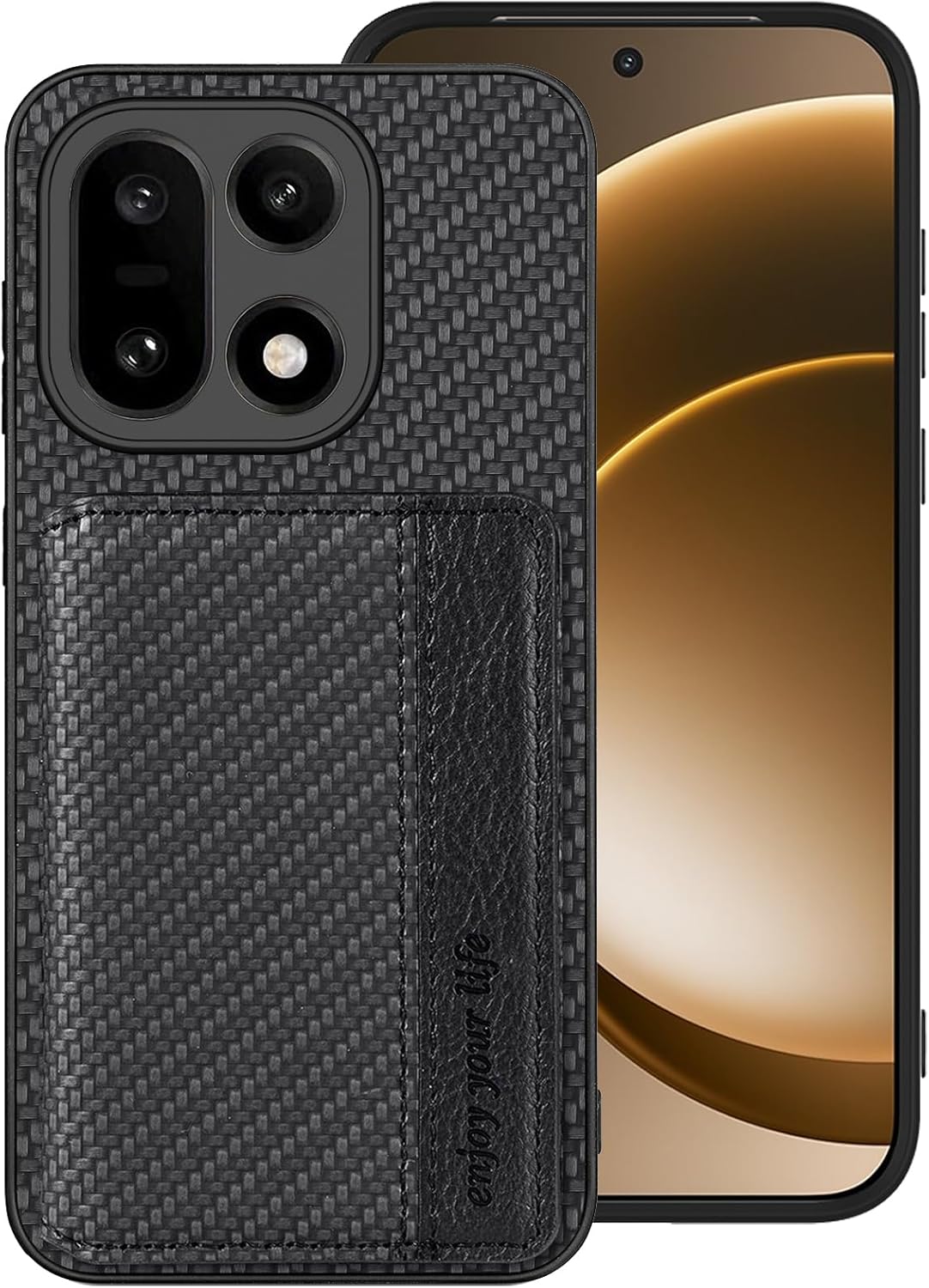 Best OnePlus 15 Wallet Case 2026: Carbon Fiber Kickstand Folio with Card Storage - Gorilla Cases