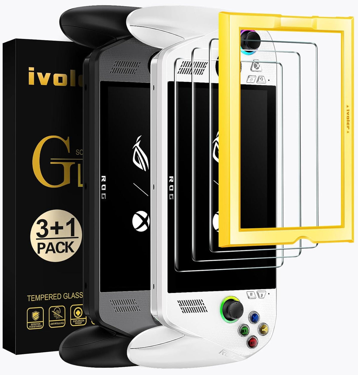 Best ROG Ally Screen Protector 2026: 3-Pack 9H HD Clear Tempered Glass for the 7-Inch 120Hz Display - Gorilla Cases