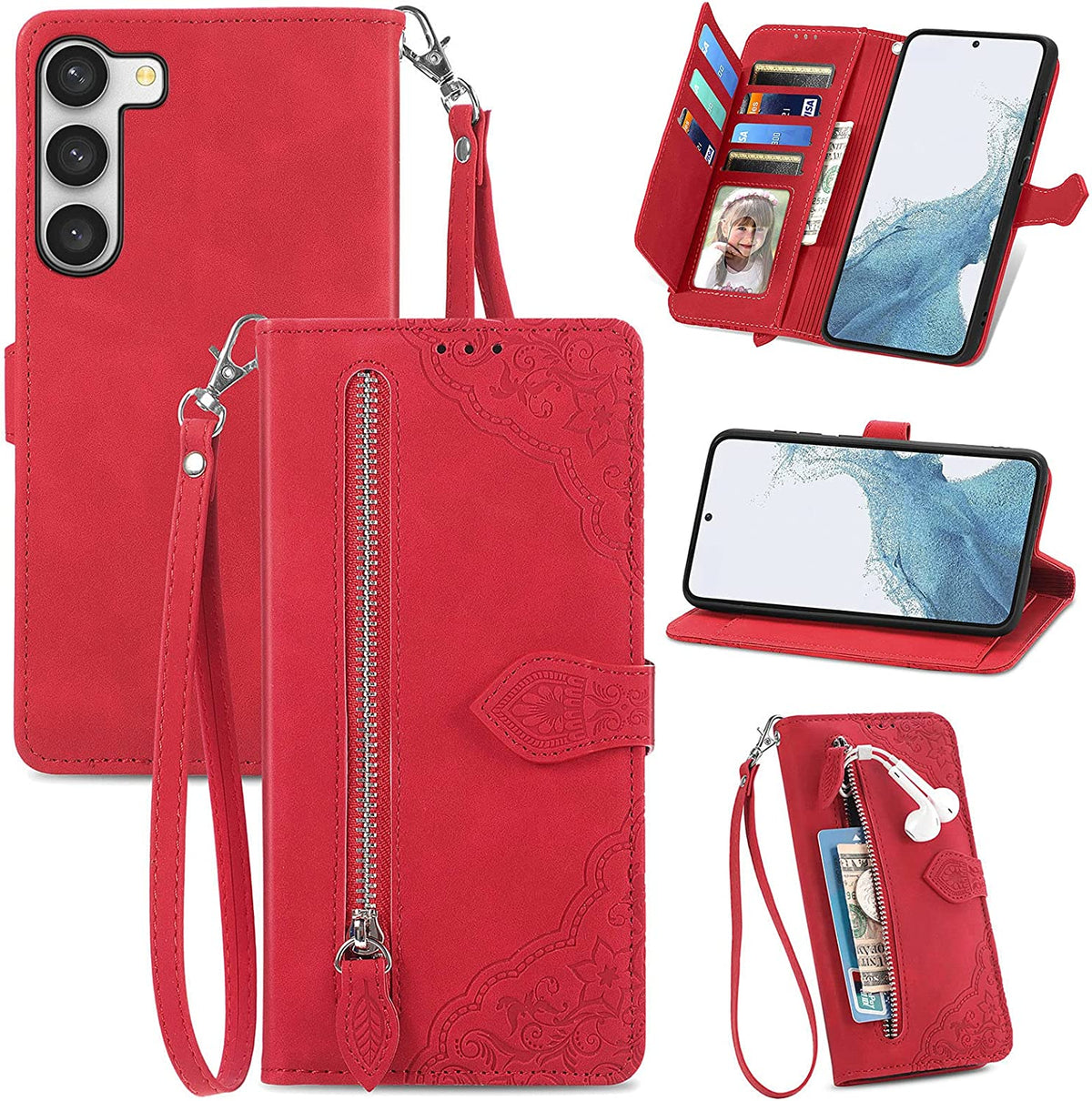 Best Samsung Galaxy S23 Plus Wallet Case 2026: Leather Multi-Card Holster Folio - Gorilla Cases