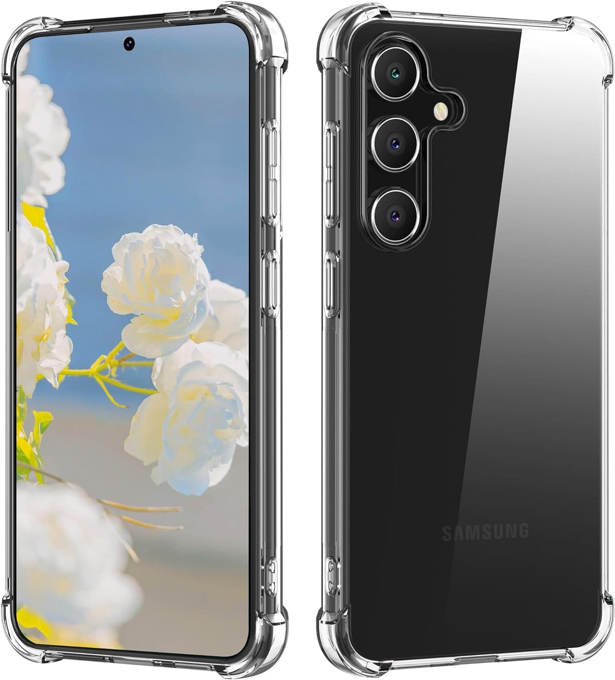 Best Samsung Galaxy S24 Clear Case 2026: Crystal TPU Shockproof Shell - Gorilla Cases
