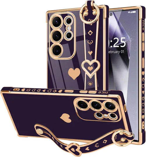 Galaxy S26 Ultra Heart Case Plating Strap Bling Shockproof Review