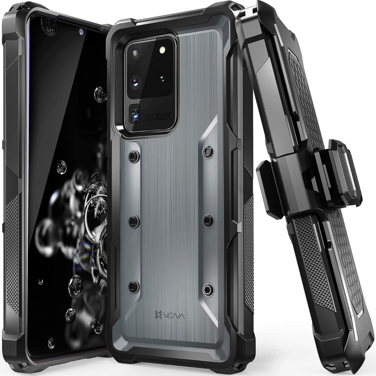 Galaxy S20 Ultra military grade case holster belt clip kickstand Gorilla Cases 2026