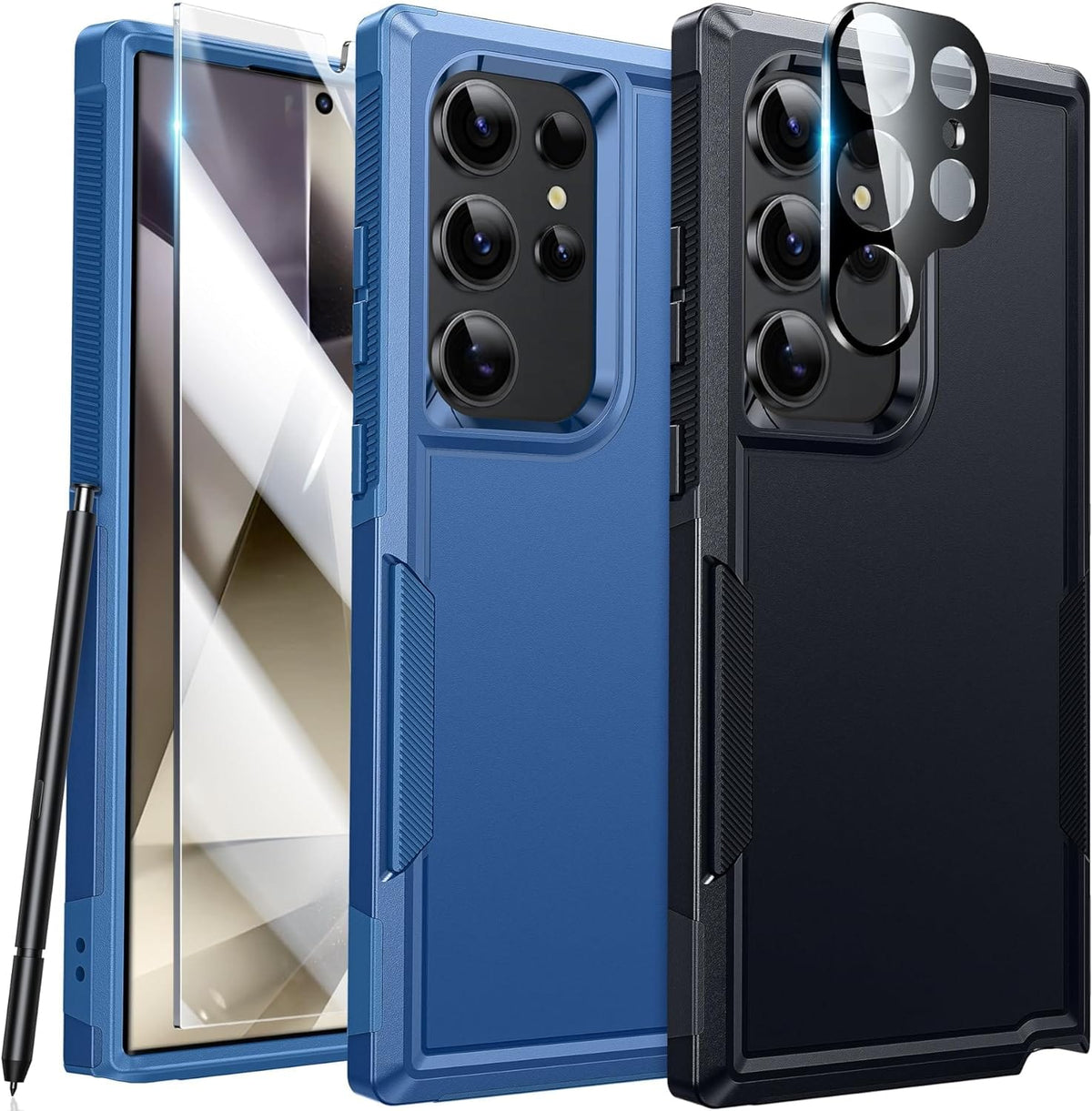 Galaxy S24 Ultra military grade drop proof case for large screen Samsung phones
