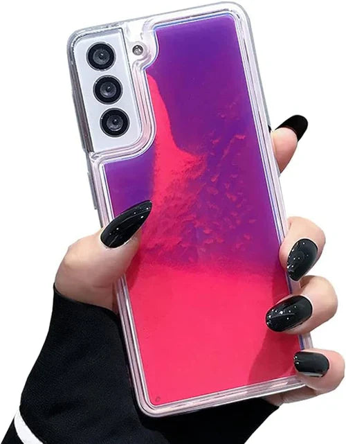 Galaxy S25 Ultra Glow in the Dark Quicksand Liquid Case
