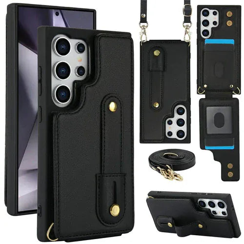 Galaxy S26 Ultra Kickstand Card Slots Leather TPU Case Review