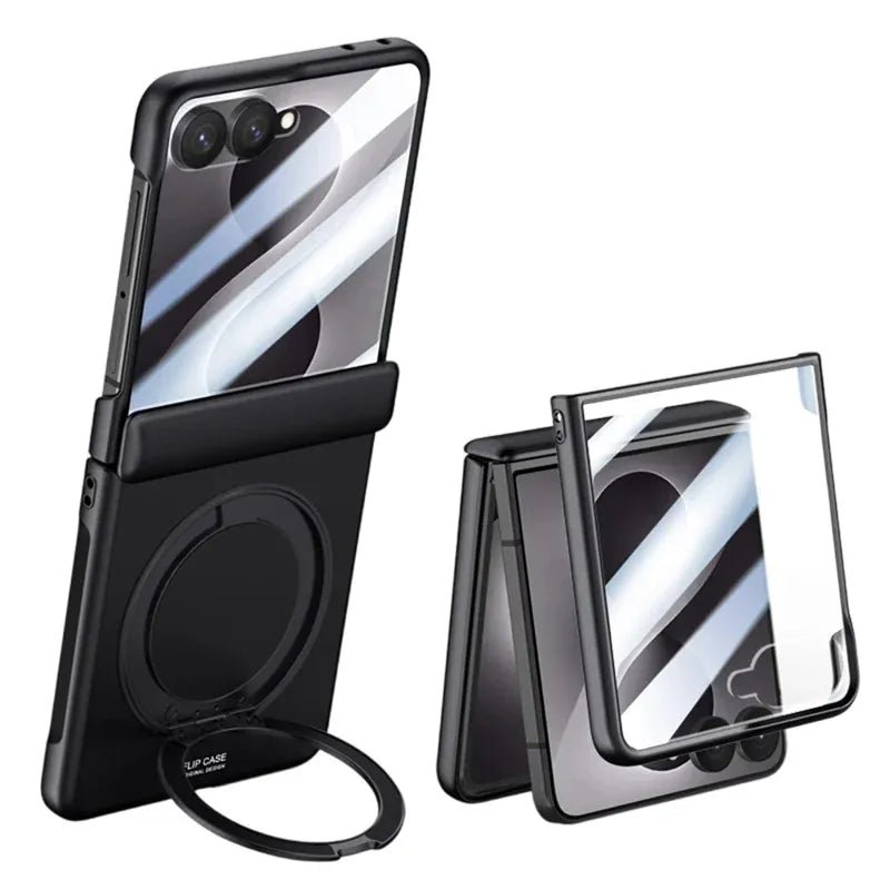 Galaxy Z Flip 8 Kickstand Screen Protector Case – Black - Gorilla Cases