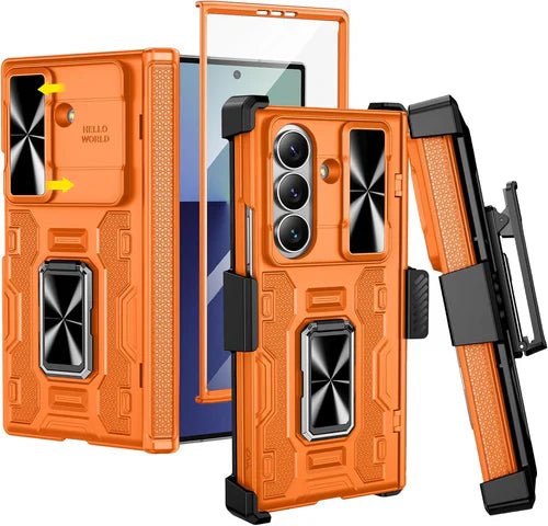 Galaxy Z Fold 7 rugged belt clip case with kickstand and camera cover - Gorilla Cases