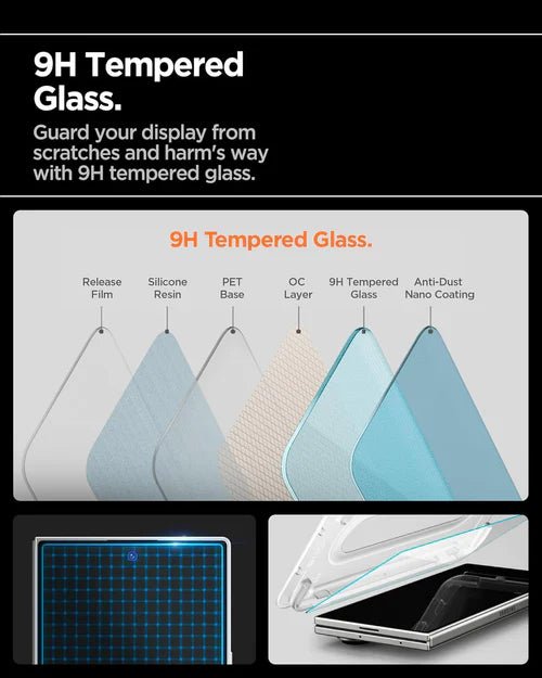 Galaxy Z Fold 7 tempered glass screen protector 2‑pack - Gorilla Cases