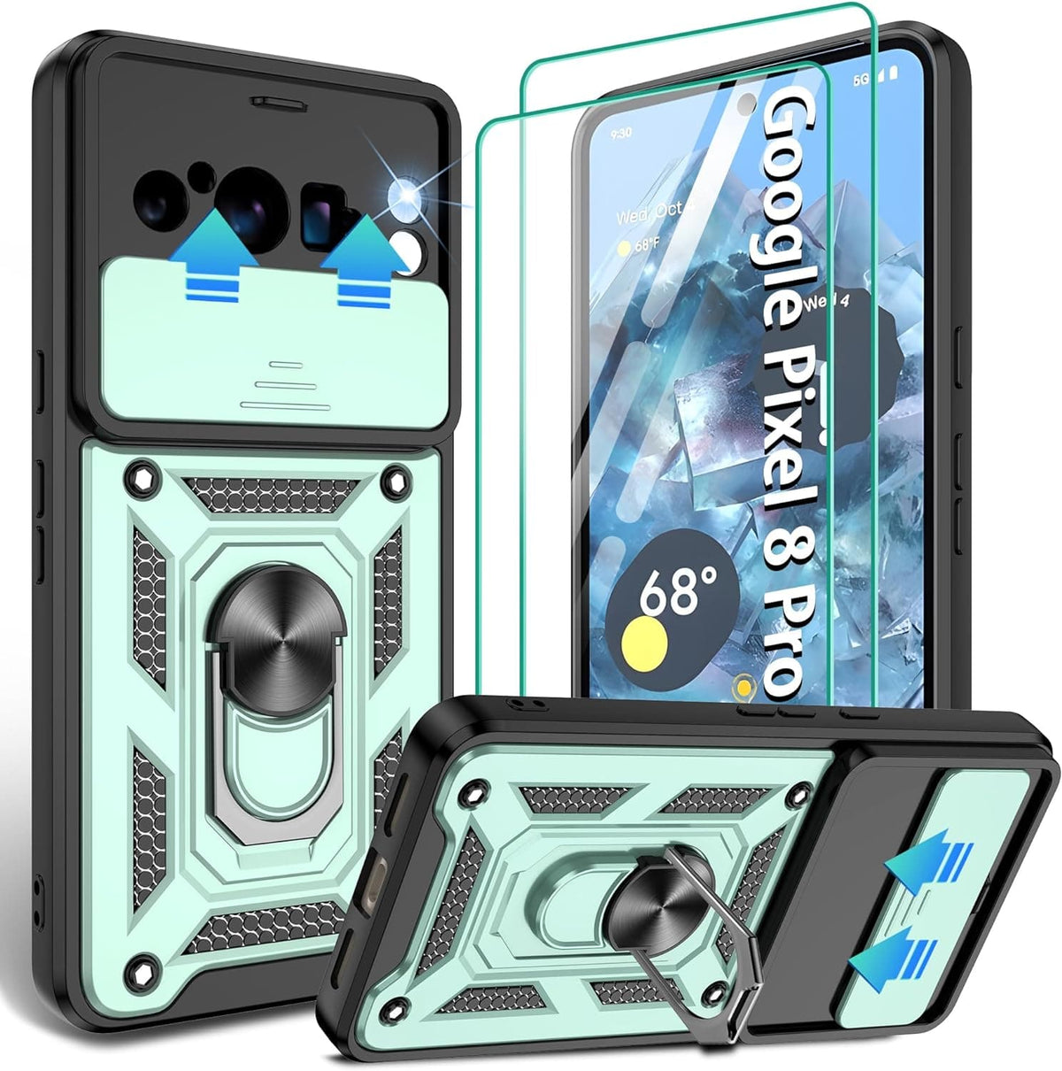 Pixel 9 Pro vs Pixel 8 Pro vs Pixel 7 Pro case comparison slide camera case