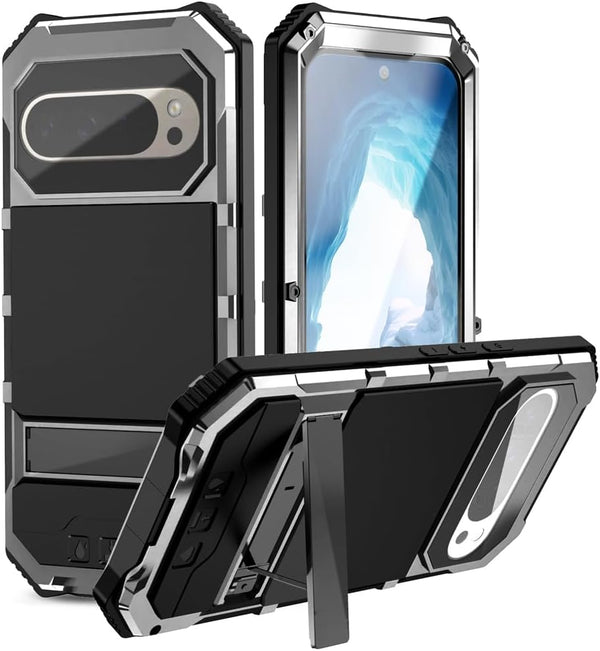 Google Pixel 9 Pro XL Aluminum Metal Heavy Duty Case – Maximum Protection for Harsh Conditions