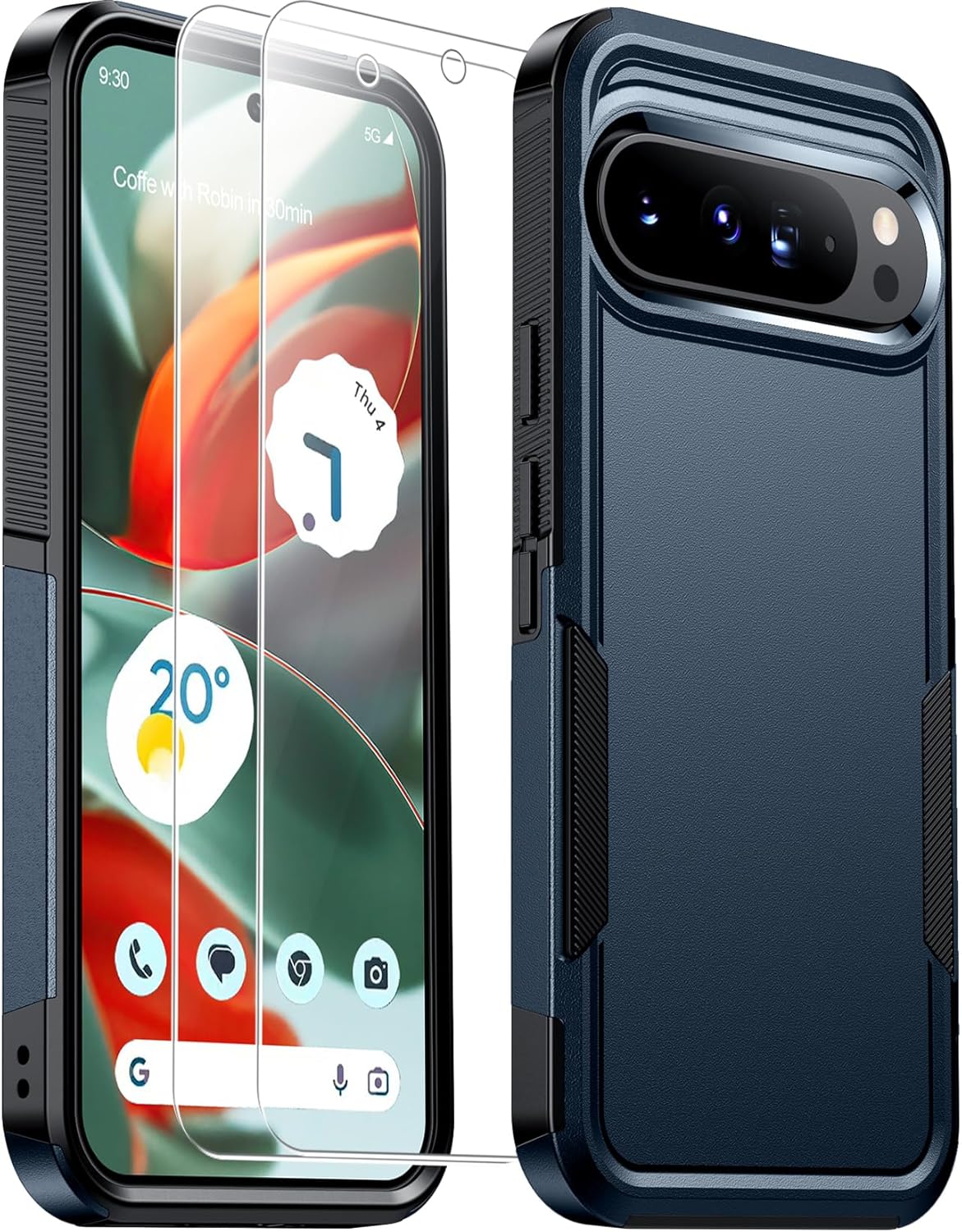 Pixel 9 Pro rugged case heavy duty shockproof armor
