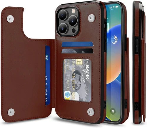 iPhone 14 Pro Max PU Leather Magnetic Case | Gorilla Cases - Gorilla Cases