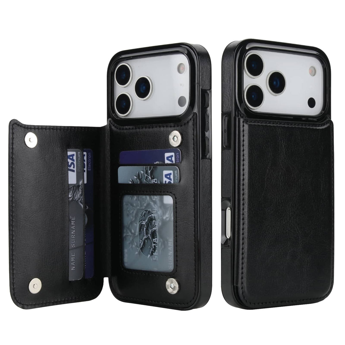 iPhone 14 Pro Max wallet case with four card slots