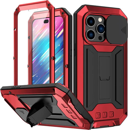 iPhone 15 Pro Max metal case with kickstand | Rugged and functional