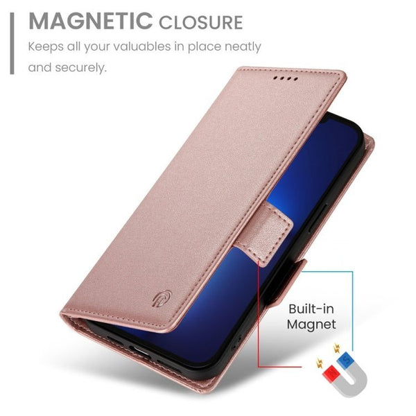 iPhone 17 Pro Max Side Buckle Magnetic Frosted Leather Case - Gorilla Cases