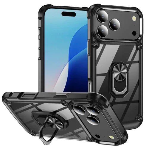 iPhone 17 Pro Max TPU + PC lens protection phone ring case - Gorilla Cases