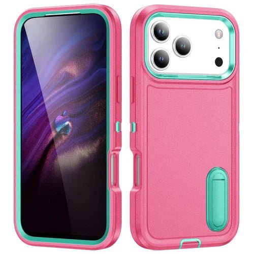 iPhone 17 Series Rugged PC Silicone Phone Case with Holder - Gorilla Cases
