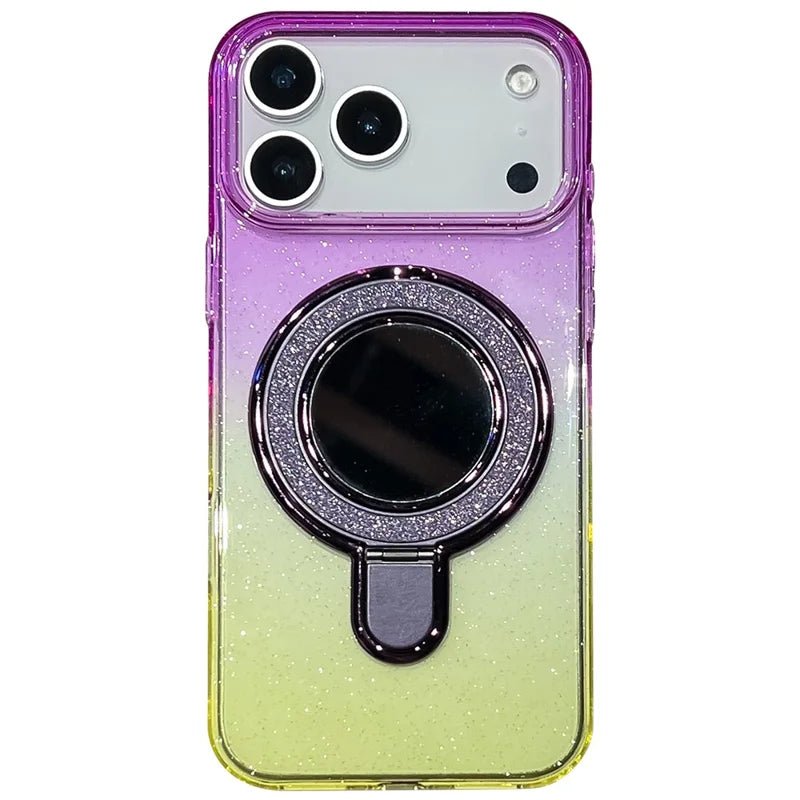 iPhone 18 Pro Glitter Mirror Kickstand Case: Glam Finish with a Built-In Stand - Gorilla Cases