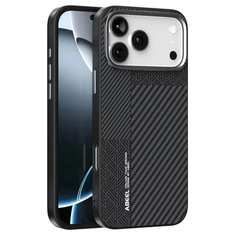 iPhone 18 Pro Max Aluminum Alloy Leather Case
