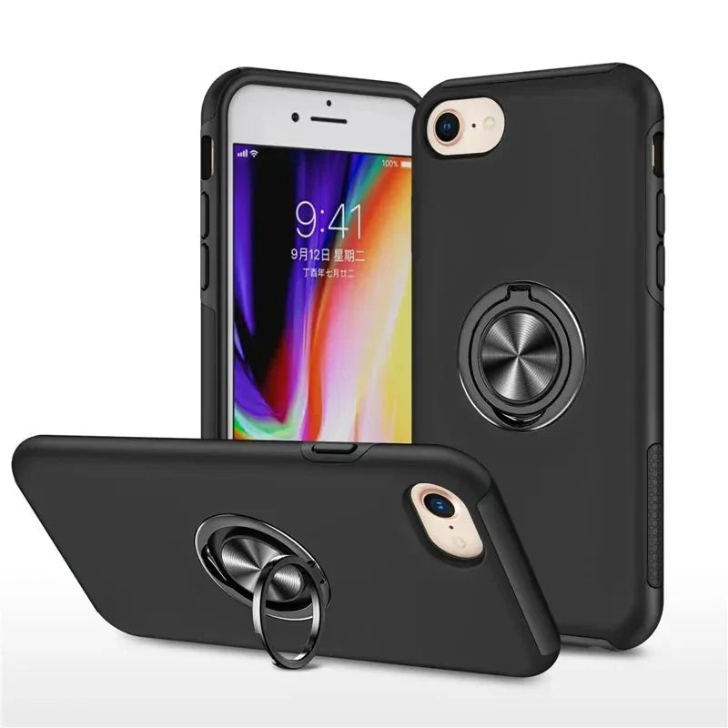 iPhone SE 2022 ring kickstand case compared with iPhone 13 Mini and iPhone 12 Mini options