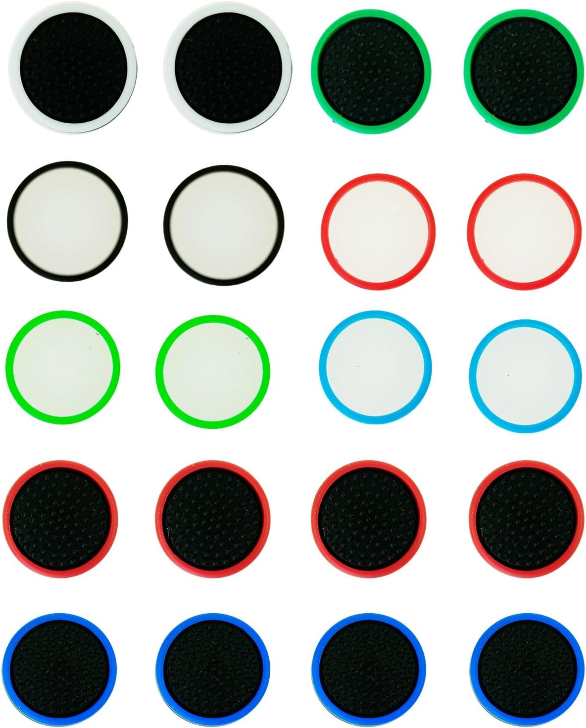 Joy-Con Thumb Grip Caps 2026: 20-Pack Silicone Stick Covers for Switch and Switch 2 - Gorilla Cases