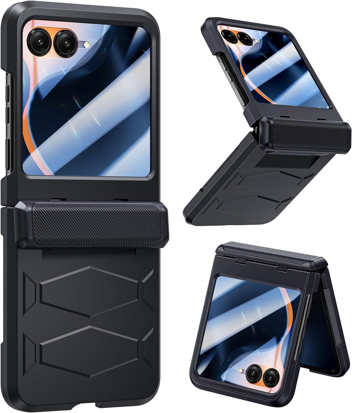Motorola Razr 2026 rugged case with heavy duty military armor and hinge protection