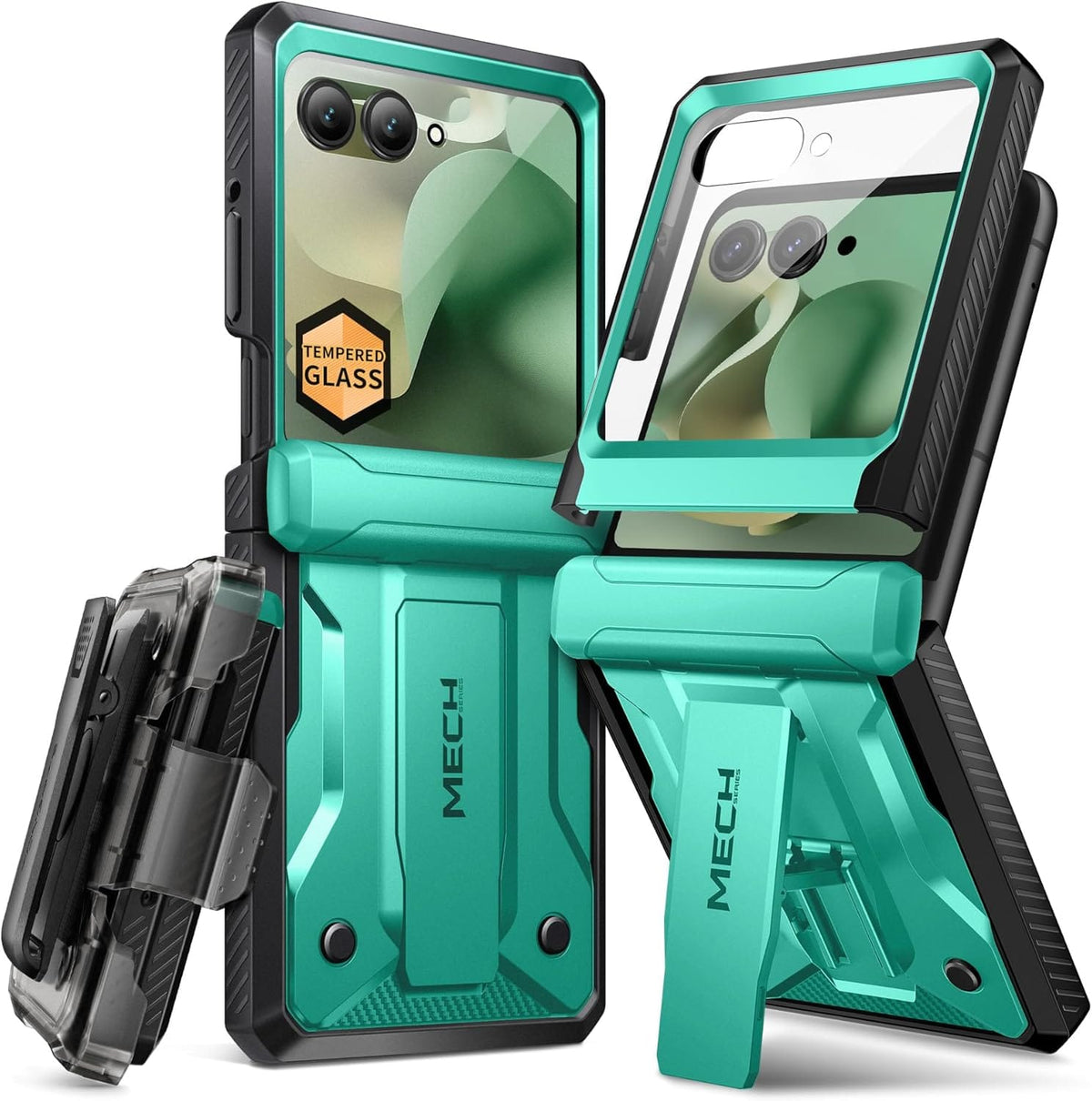 Moto Razr 2026 Belt Clip Case - Stand and Glass 2026: Hands-Free Belt-Carry Combo - Gorilla Cases