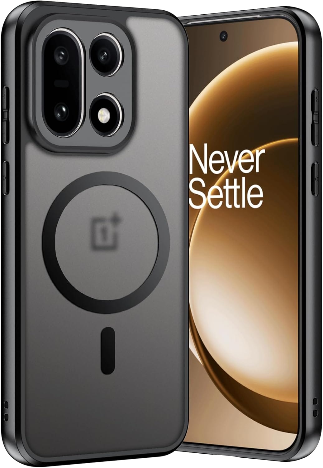 OnePlus 15 Retro Magnetic Case - Translucent Matte 2026: Strong Magnetic Snap-On Shell - Gorilla Cases