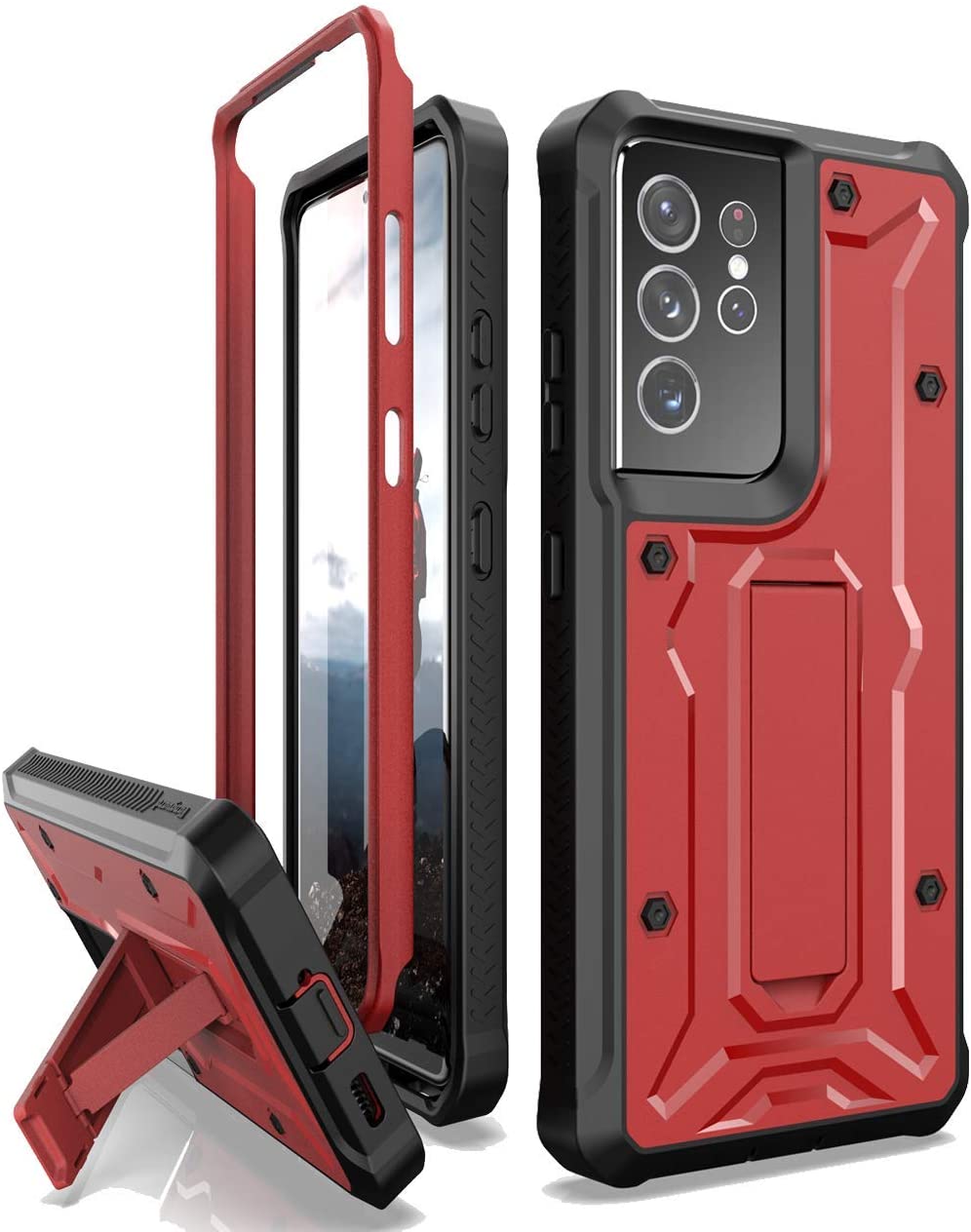 Gorilla Cases Galaxy S21 Ultra military grade full-body rugged case with built-in kickstand