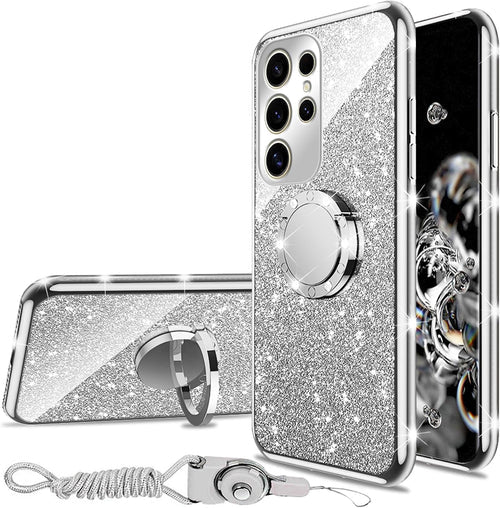 Samsung Galaxy S25 Ultra Glitter Ring Case: Sparkle + Grip - Gorilla Cases
