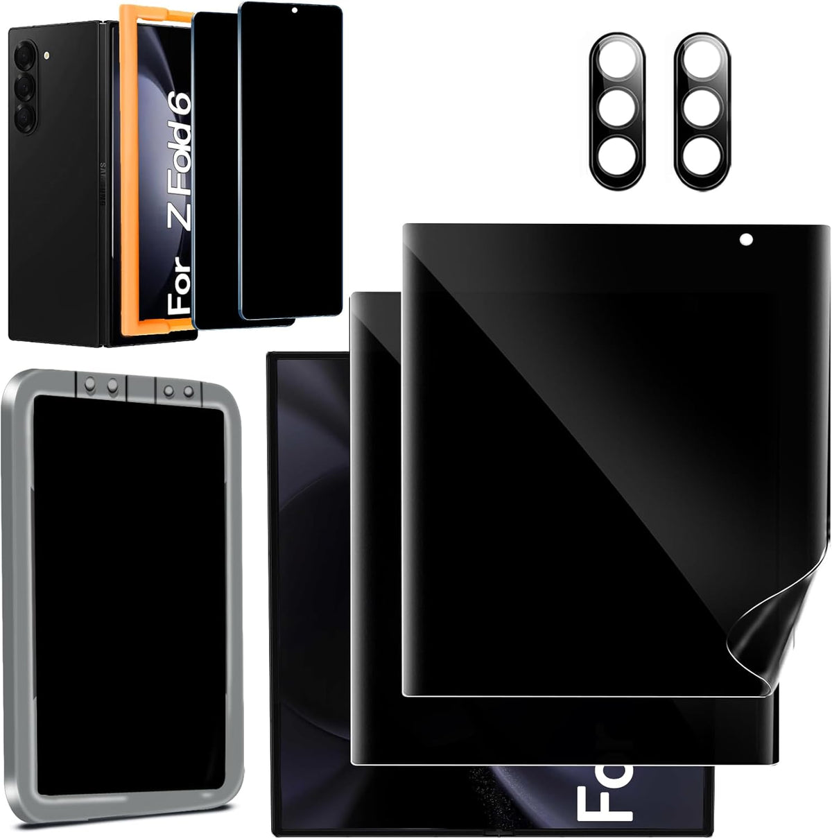 Galaxy Z Fold 6 rugged case guide featuring the Gorilla Cases Fold 6 tempered glass and camera lens protector set