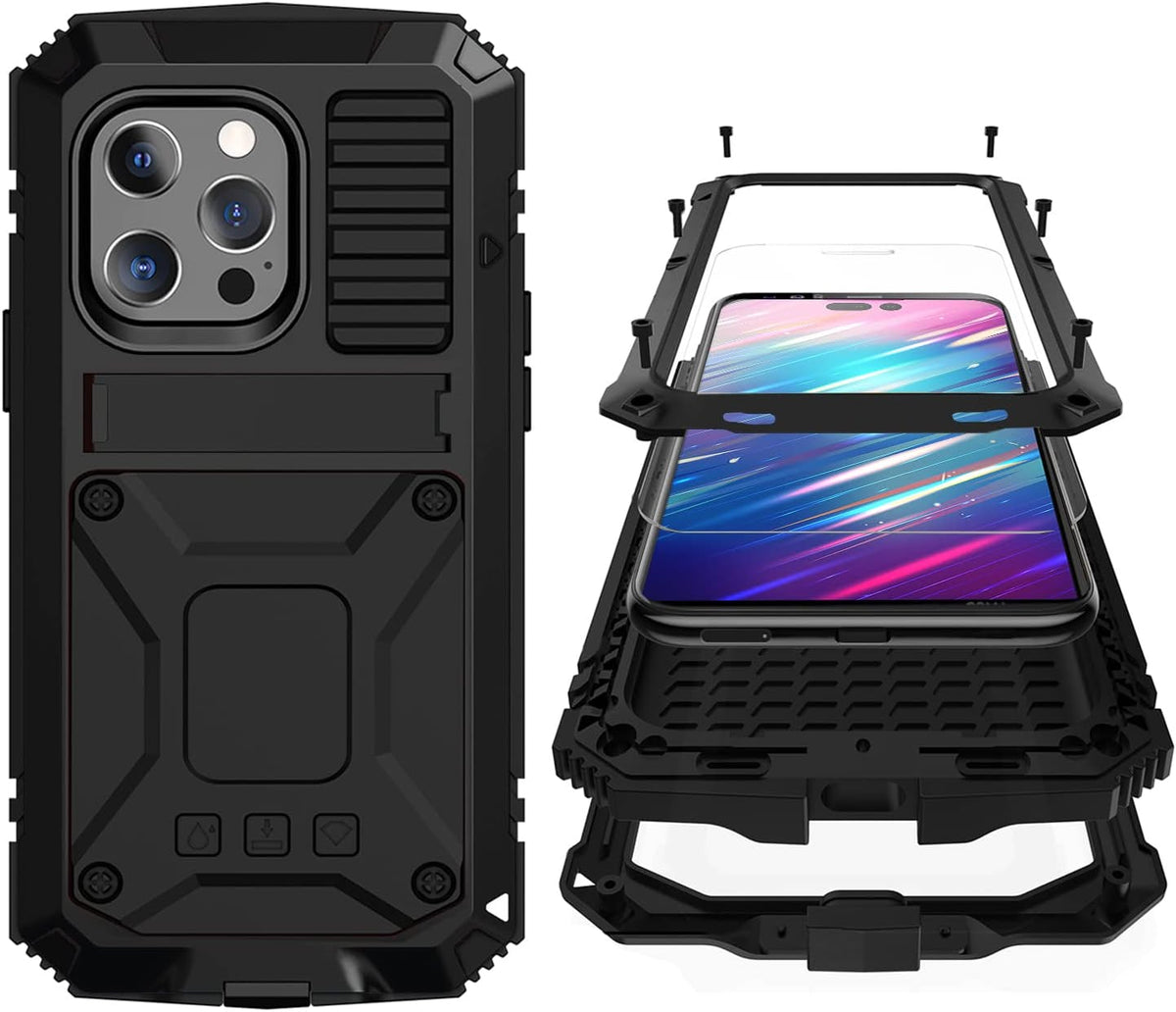 iPhone 14 Plus rugged case compared with iPhone 14 and iPhone 14 Pro