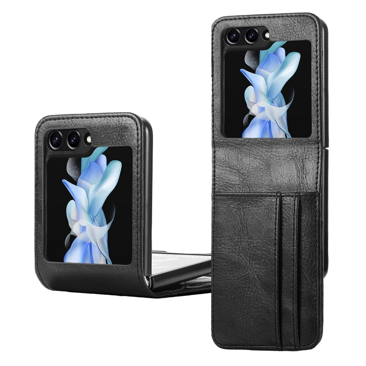 Samsung Galaxy Z Flip 6 wallet case with PU leather card holder folio