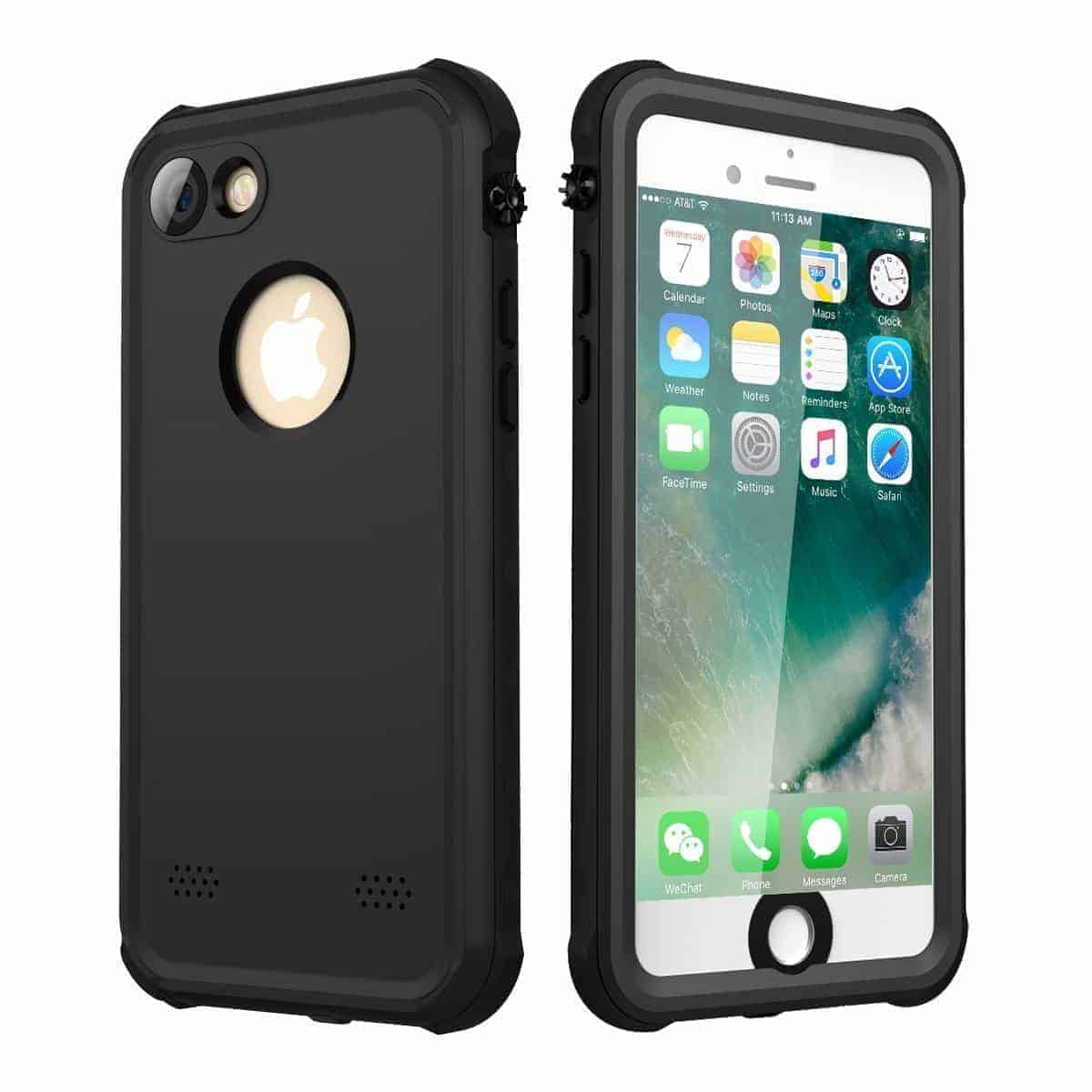 iPhone 8 waterproof rugged case in black