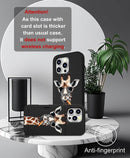 iPhone 16 Pro Case Cute Card Holder Slim Cases Paws Dog Craws