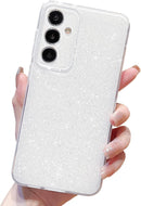 Samsung Galaxy S25 Ultra Bling Glitter Case – Thin Slim Shockproof Soft TPU Protective Cover with Sparkly Design for Girls