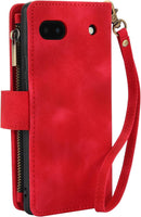 Google Pixel 9 Pro XL 6.8 PU Leather Slim Phone Case Protective Wallet Cover Brown