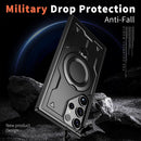 Heavy - Duty Galaxy S25 Ultra Case with 360° Rotatable Ring Kickstand