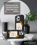 iPhone 16 Pro Case Cute Card Holder Slim Cases Paws Dog Craws