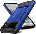 Pixel 8 Pro Screen Protector (6.7 - Inch) Dual Layer Heavy Duty Shockproof Protective Case - Army Green