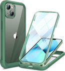 iPhone 16 Pro Case Full - Body Phone Built - in Glass Screen Protector Military