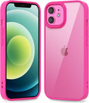 iPhone 16 Pro Transparent Hybrid Hard Shell Plastic & Soft Silicone Rubber Bumper