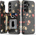 Galaxy S25 Card Slots Kickstand Protective Phone Case