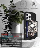 iPhone 16 Pro Case Cute Card Holder Slim Cases Paws Dog Craws