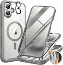 iPhone 16 Pro Case Full - Body Phone Built - in Glass Screen Protector Military