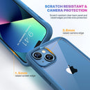 iPhone 16 Case, Full Body Rugged Case Touch Sensitive Anti - Scratch Screen Protector Pink