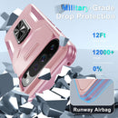 Google Pixel 8 Pro Case 2 Tempered Glass Screen Shockproof Protective Phone Cover Orange