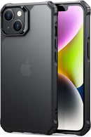 iPhone 16 Case Stand, 23FT Military Grade Drop Protection Heavy Duty Magnetic Phone Case Black