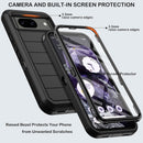 Google Pixel 9 Case Pro Case Protector Belt Clip Holster Body Cover with Kickstand Black