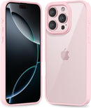 iPhone 16 Pro Transparent Hybrid Hard Shell Plastic & Soft Silicone Rubber Bumper